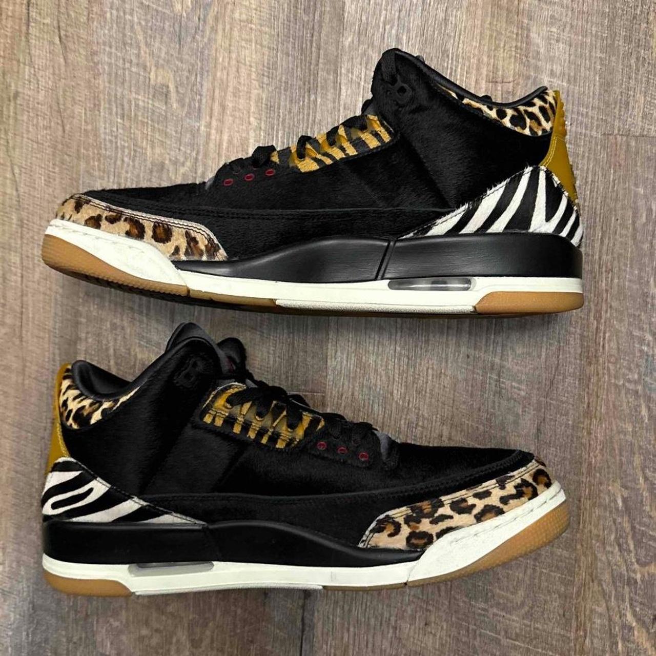 jordan 4 animal print