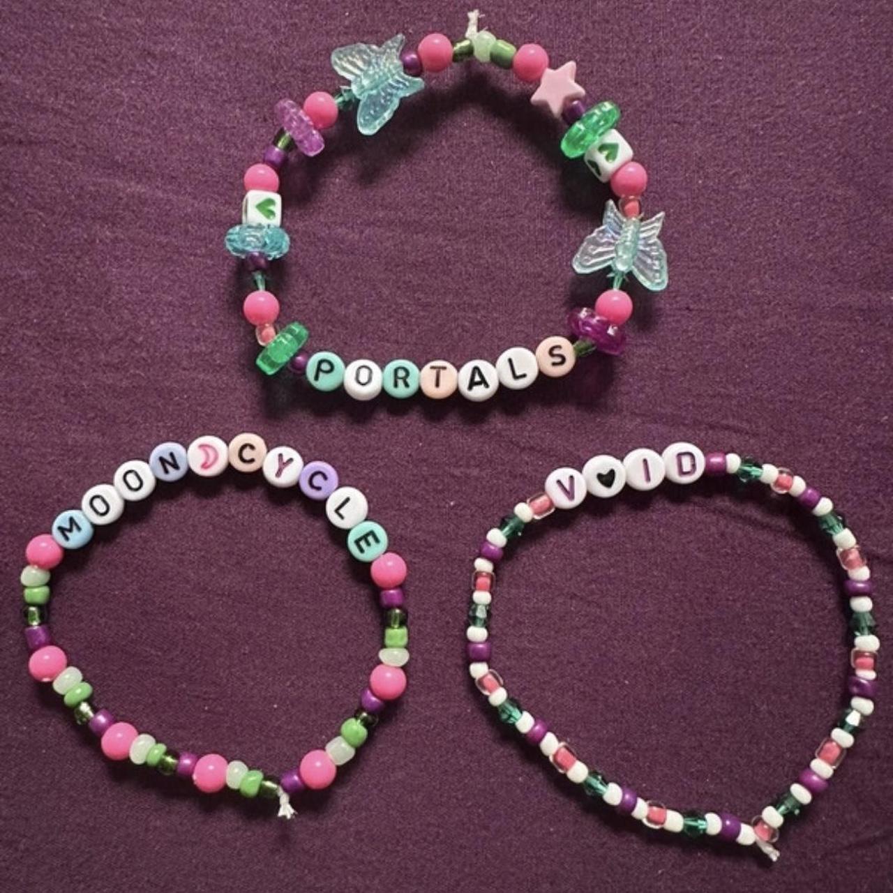 🦋🧚🏻 Melanie martinez Portals bracelets 🧚🏼‍♀️ bundle of 3... - Depop
