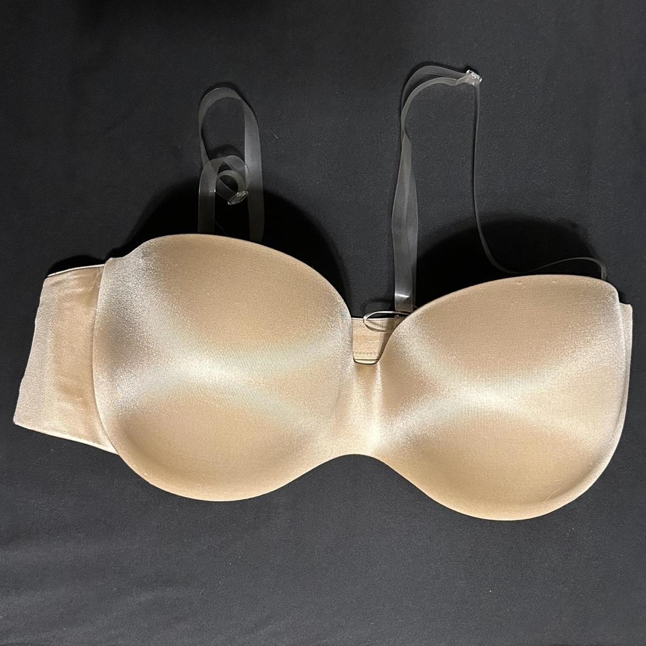 Nude strapless Bra 36D, in great condition, can be... - Depop