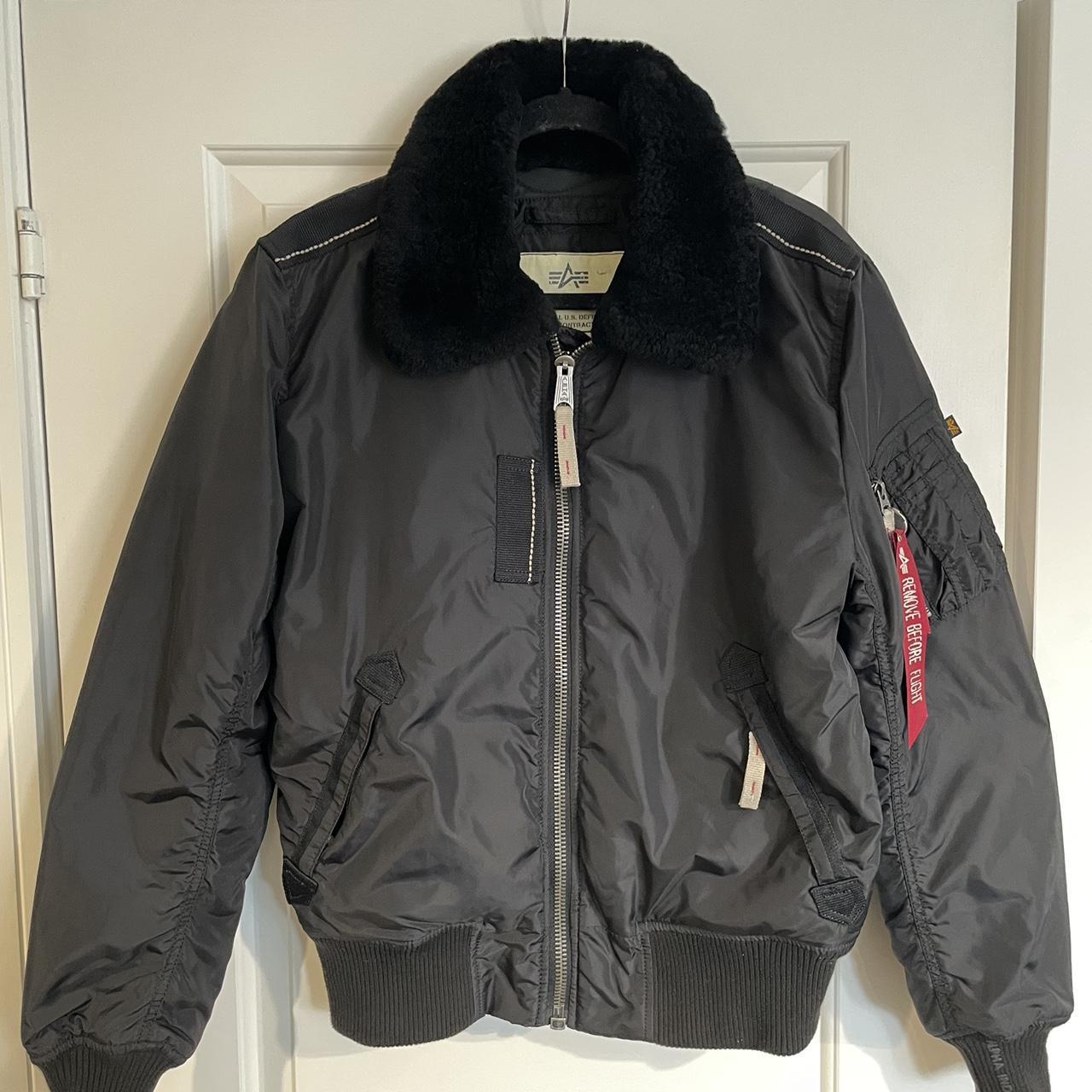 Alpha Industries Men S Black Jacket Depop