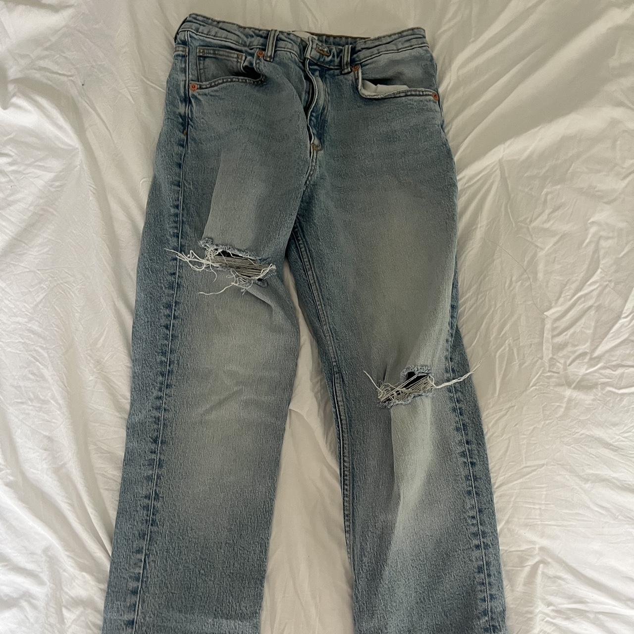 ZARA ripped jeans Size 6 run small (I’m a 2627”... Depop