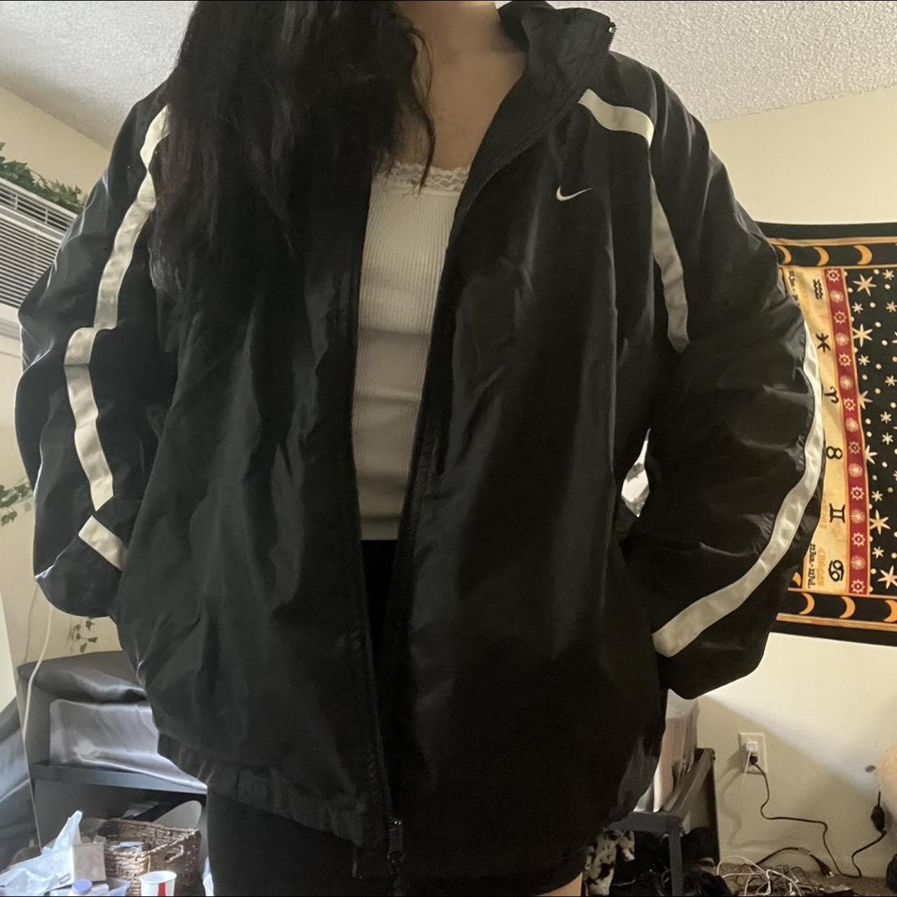 ladies black nike coat