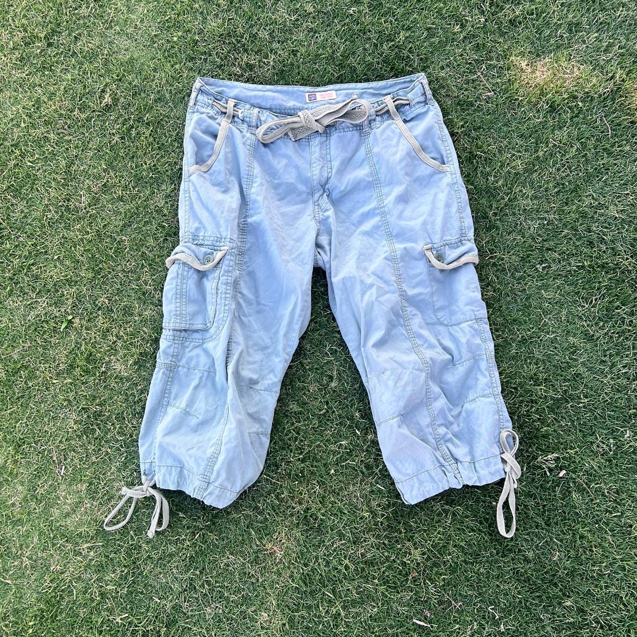 Faded Glory Women's Capri Pants Blue 12 – Army green cargo