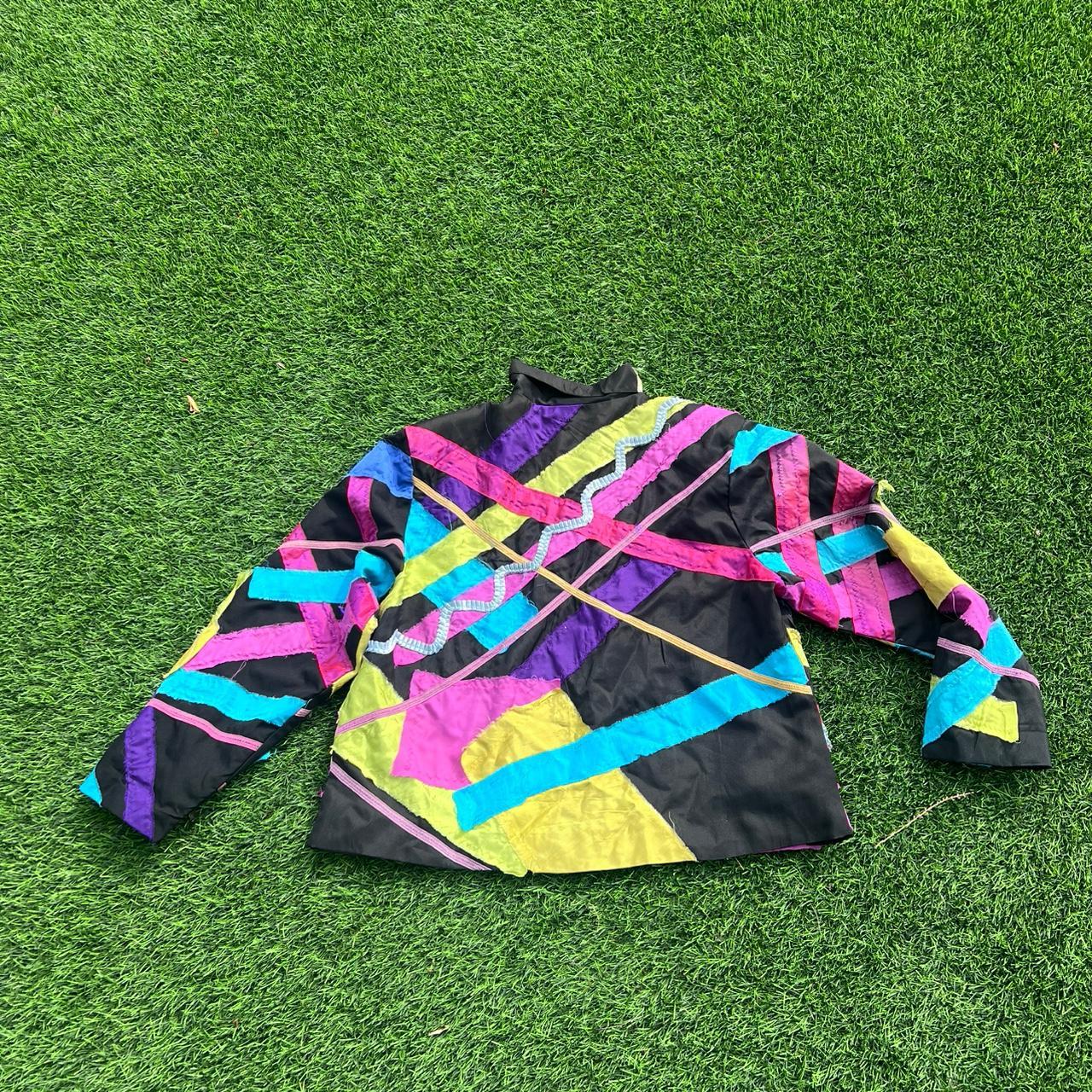 Women's Jacket - Multi - L – Multicolour patchwor… - image 2