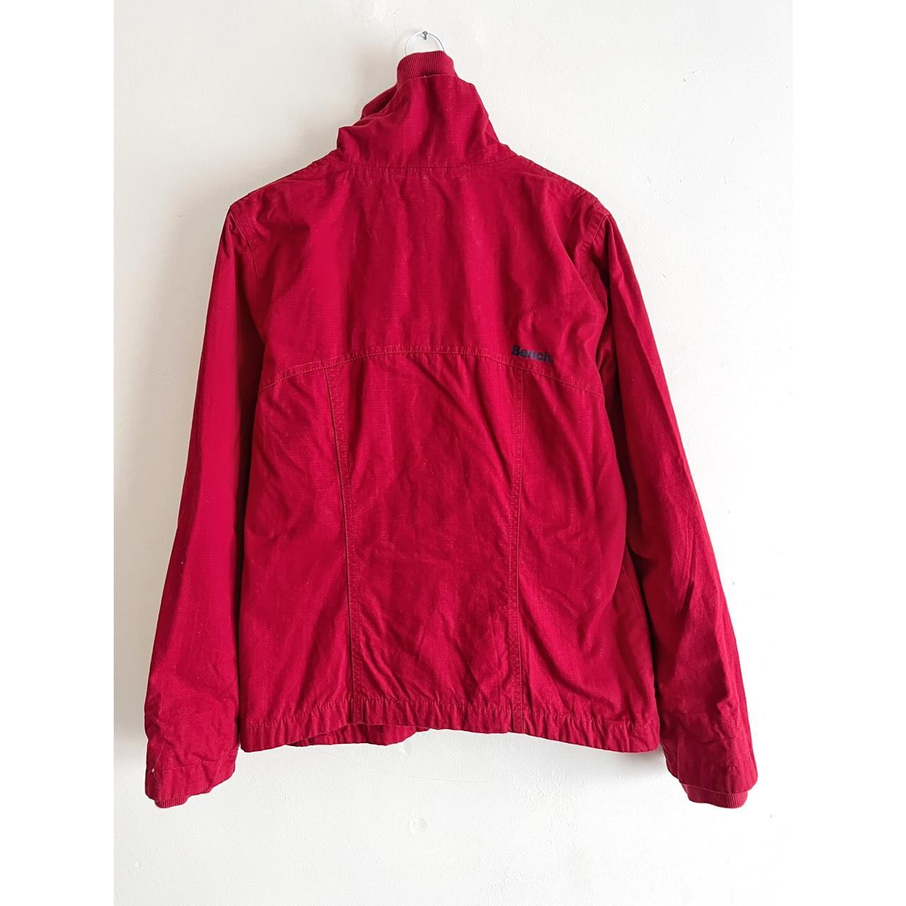 Bench red double zip jacket outerwear 🧶 Depop