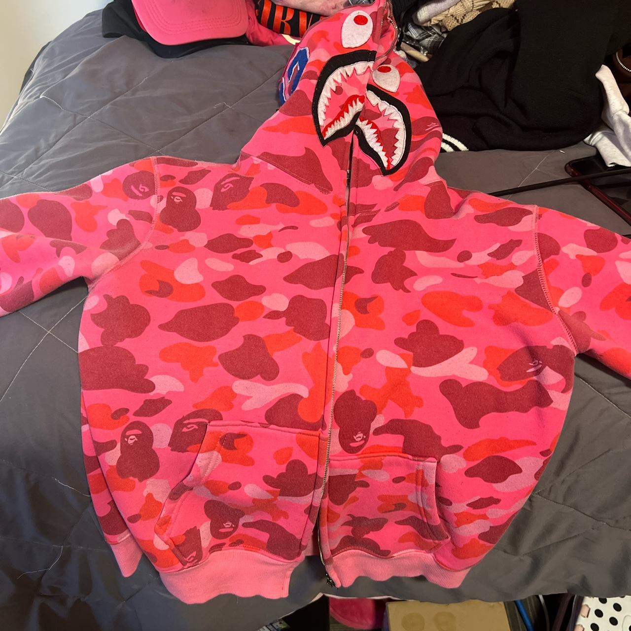 pink bape hat