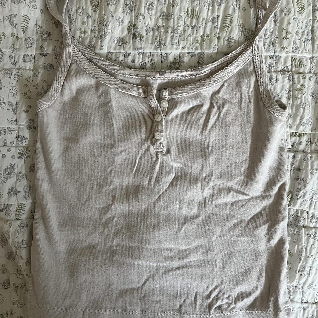 Nude/pink tank brandy melville