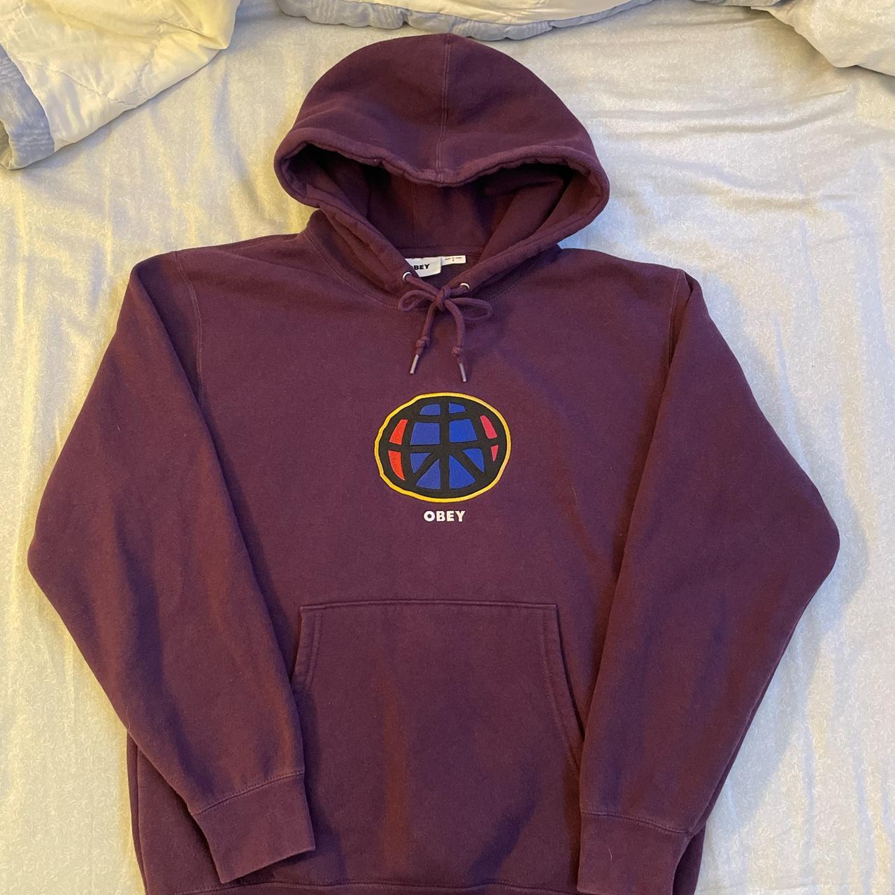 OBEY purple hoodie Size S 🚨MUST SELL BY THIS... Depop