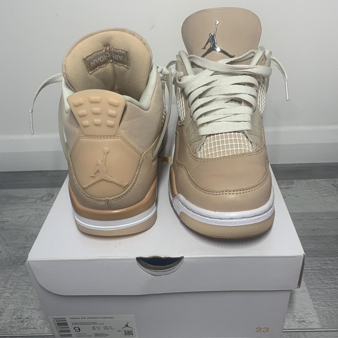 pink jordan 4 shimmer