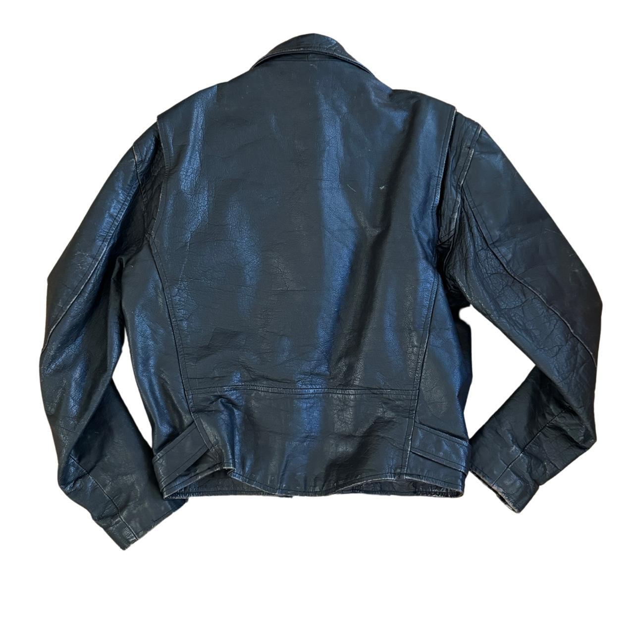 Protech Leather Apparel Leather Motorcycle Jacket sz... Depop