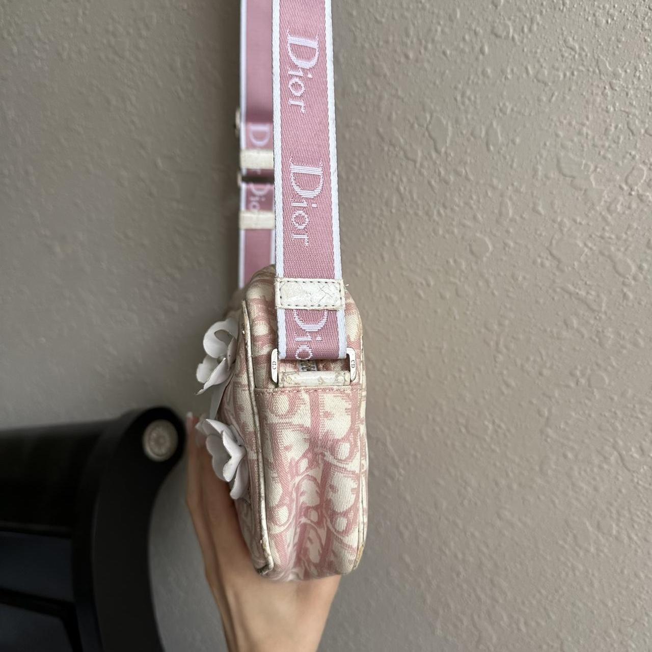 Authentic vintage Christian Dior pink and white - Depop