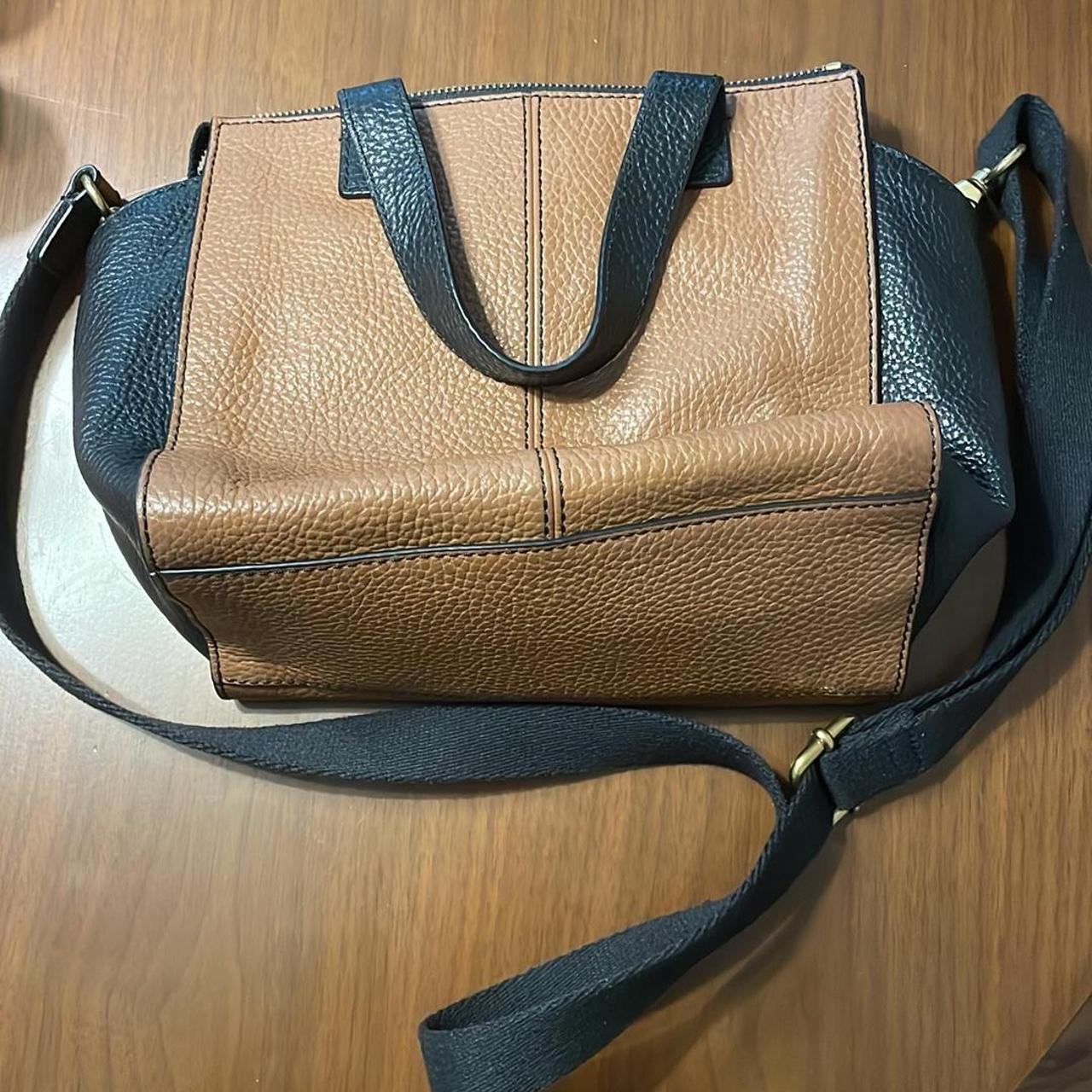 SOLD* Fossil black Sydney satchel