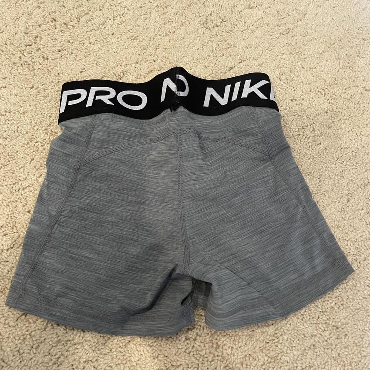 womens grey nike pro shorts