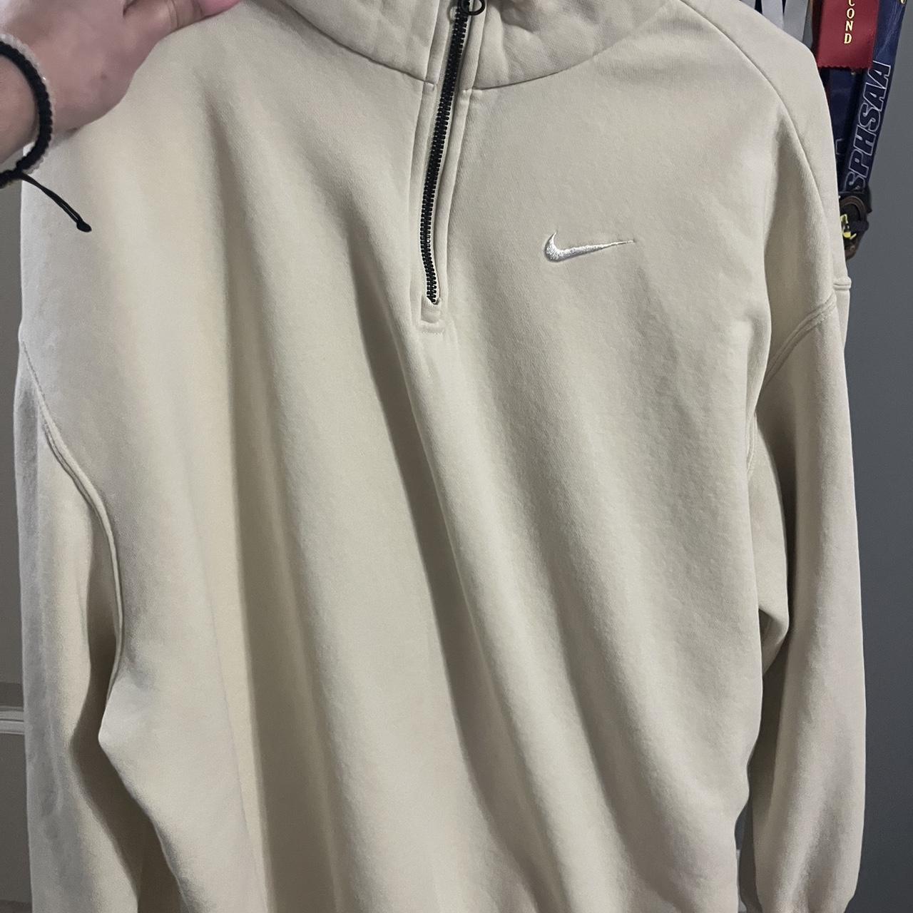 Cream nike best sale zip up