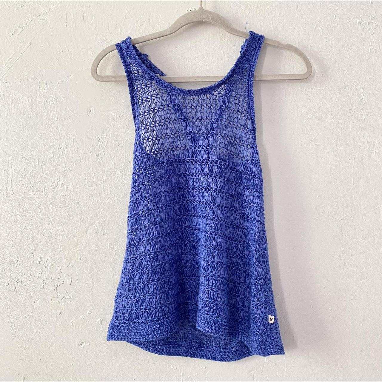 American Eagle crochet knit tank top. Pretty... - Depop