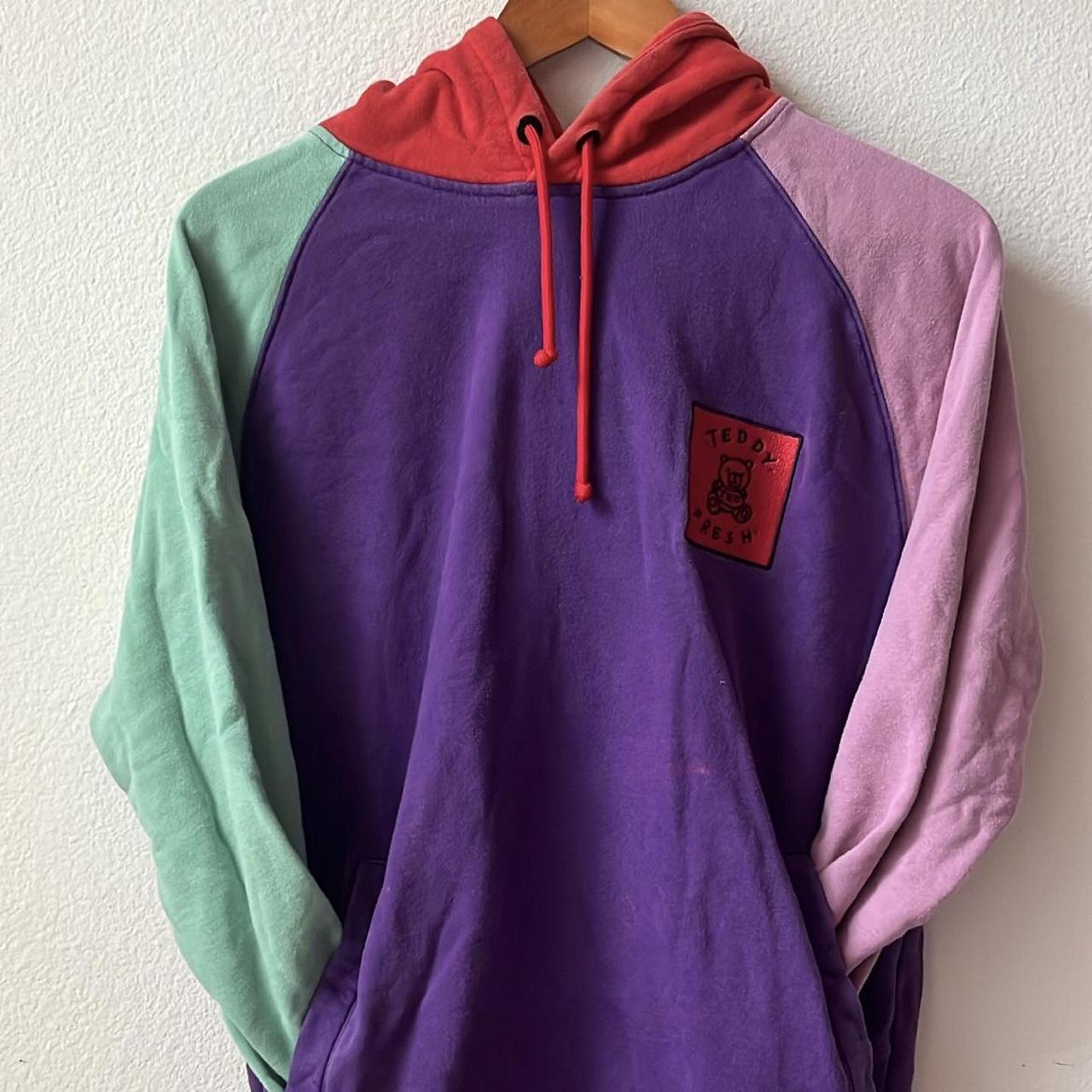 Teddy fresh online color block hoodie