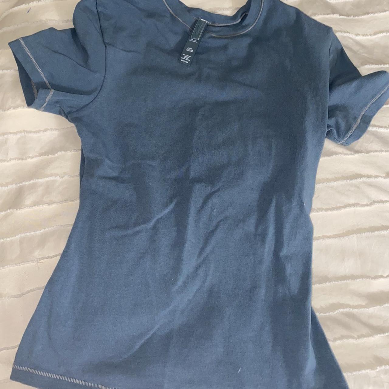Skims cotton jersey t shirt. Kyanite color. Size xs.... Depop