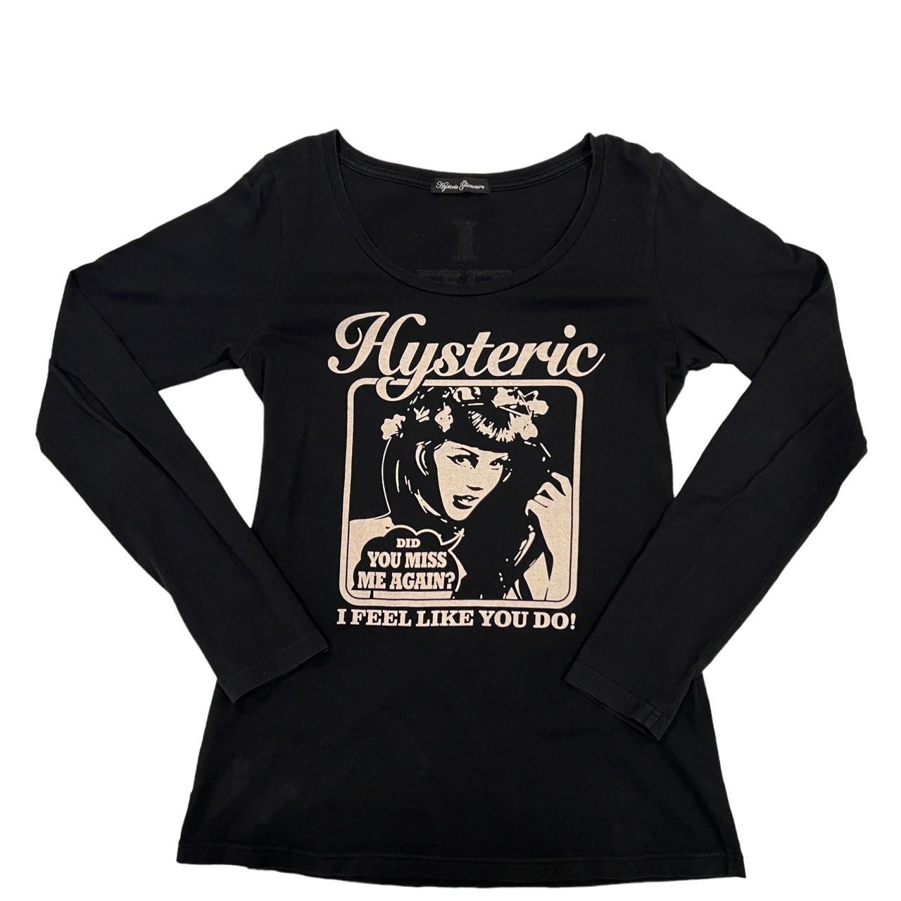 Hysteric Glamour Black Long Sleeve Top “I feel like... - Depop