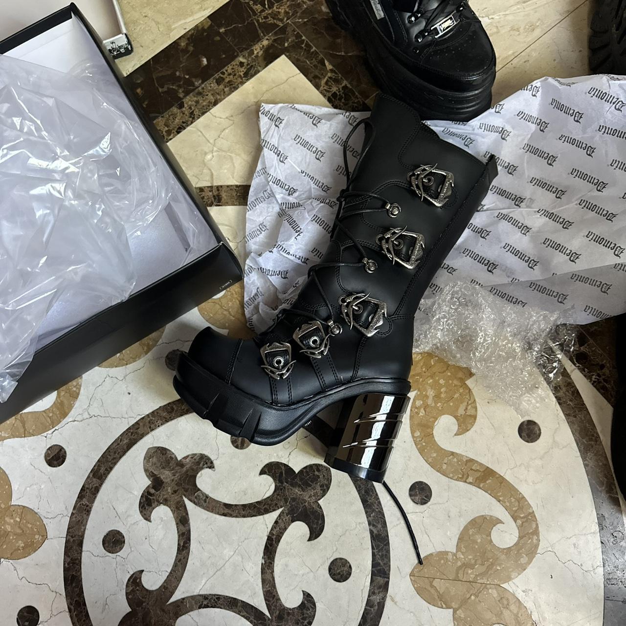 Demonia Women's Platform Boots - Black - US 7 – R… - image 1