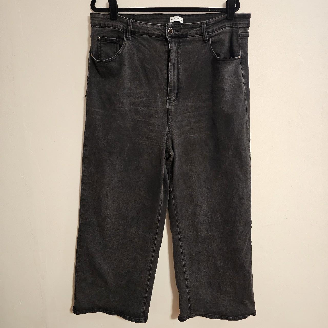 FAYT THE LABEL axel wide leg jeans Size 22 Worn a... Depop