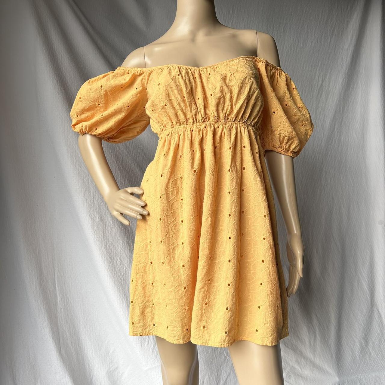 【LOULOUSEOUL】Cottage Stripe Puff Dress (Yellow) LOULOUSEOUL Cottage Stripe Puff Dress - Yellow