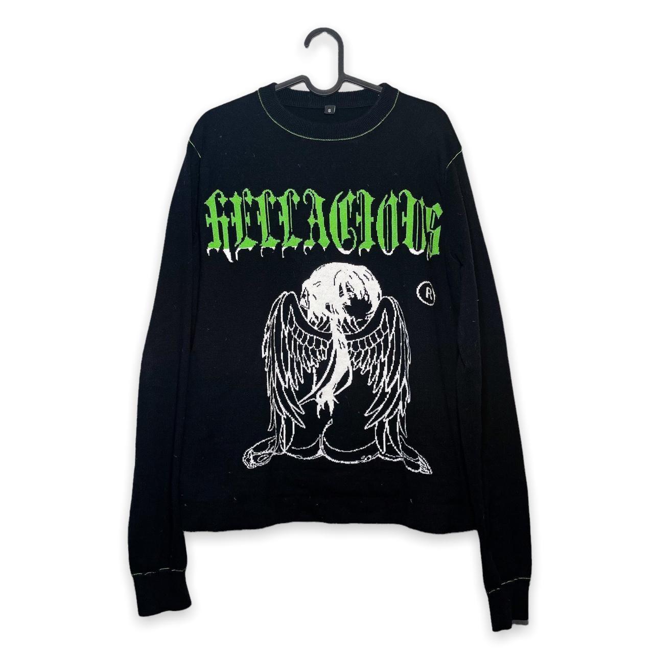 Emo green & black pull-over