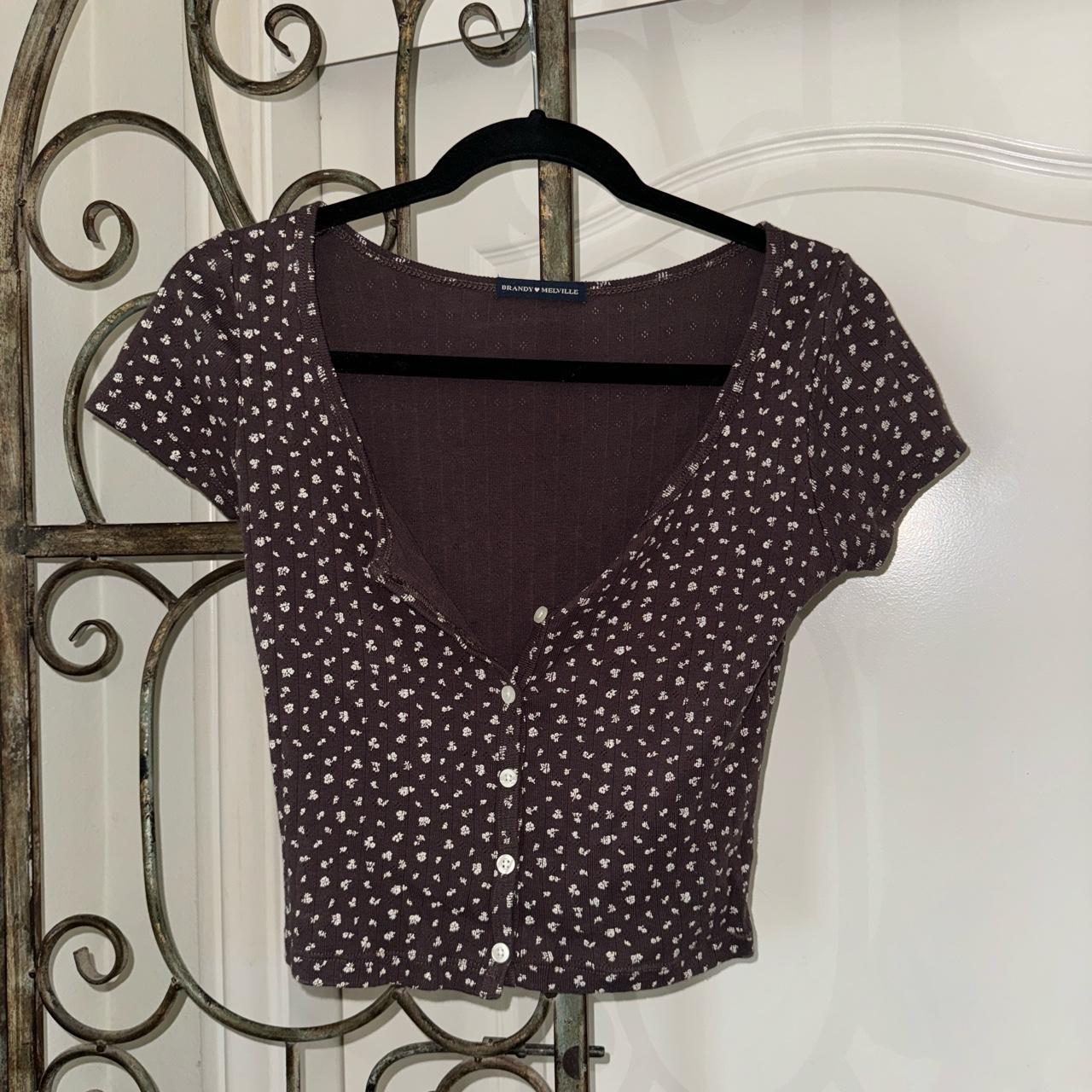 Brandy Melville, Tops, Brandy Melville Button Up Floral Top