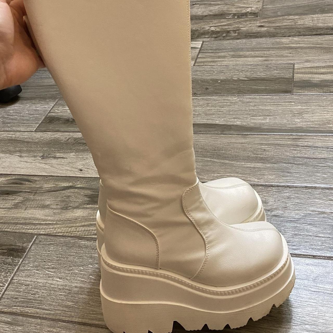 demonia white shoes
