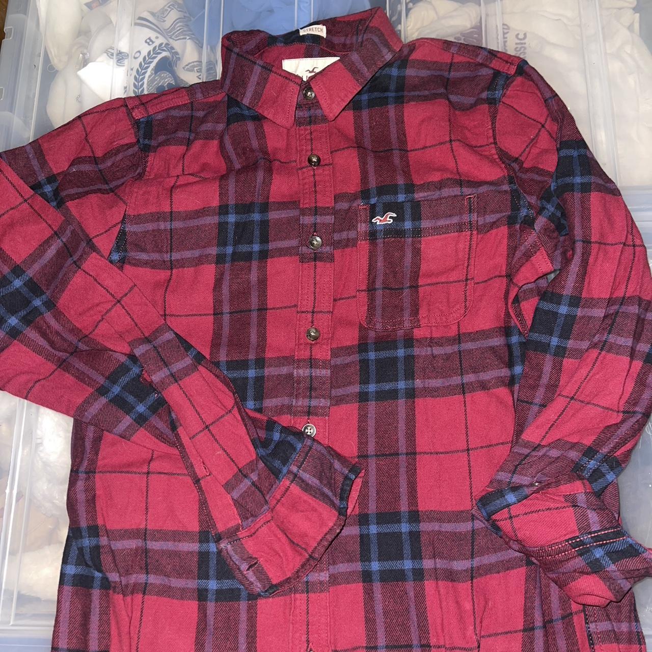 FOR SARAH Size M Hollister plaid shirt Depop