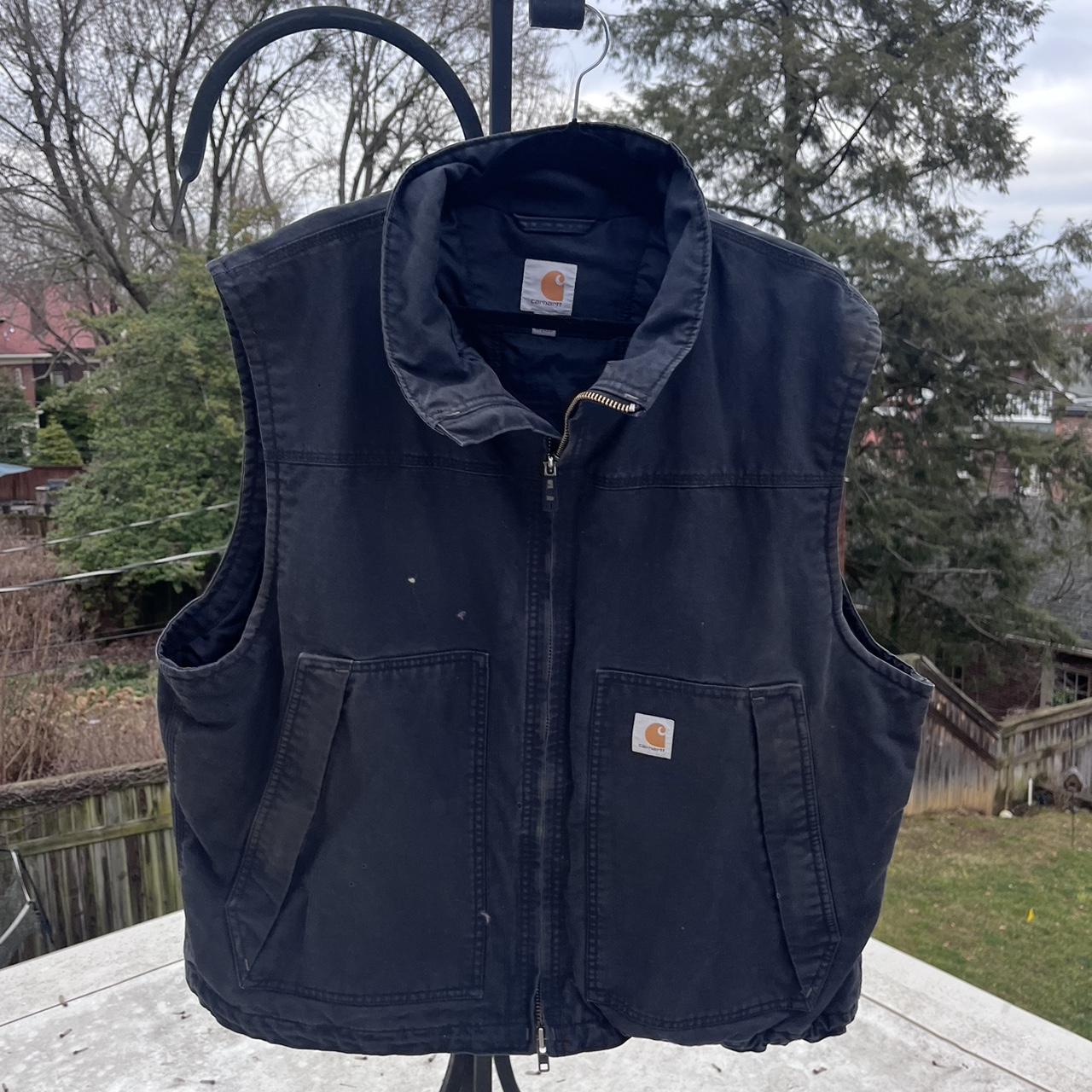 denim carhartt vest mens
