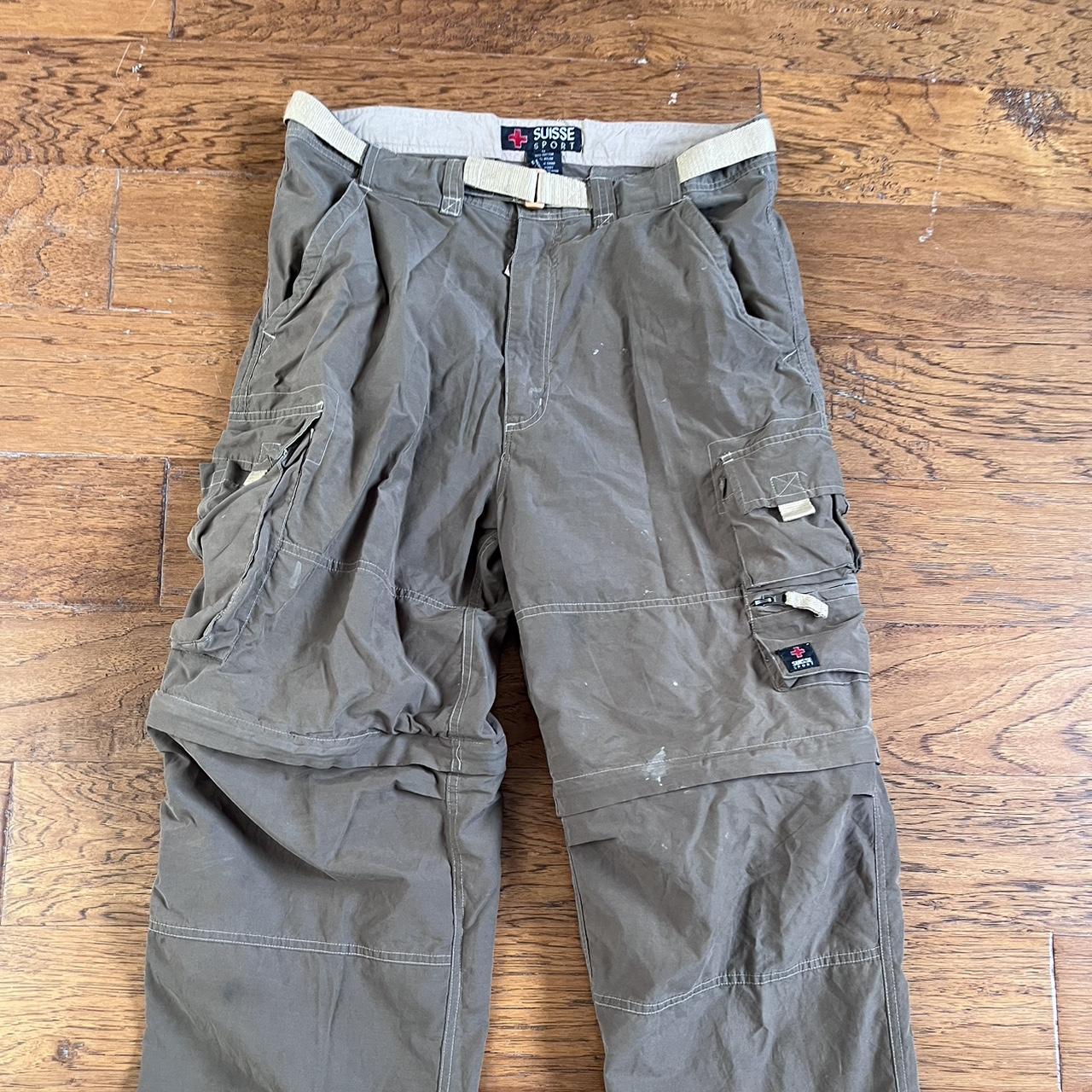 Suisse Sport cargo pants, Unzips at the knee into... Depop