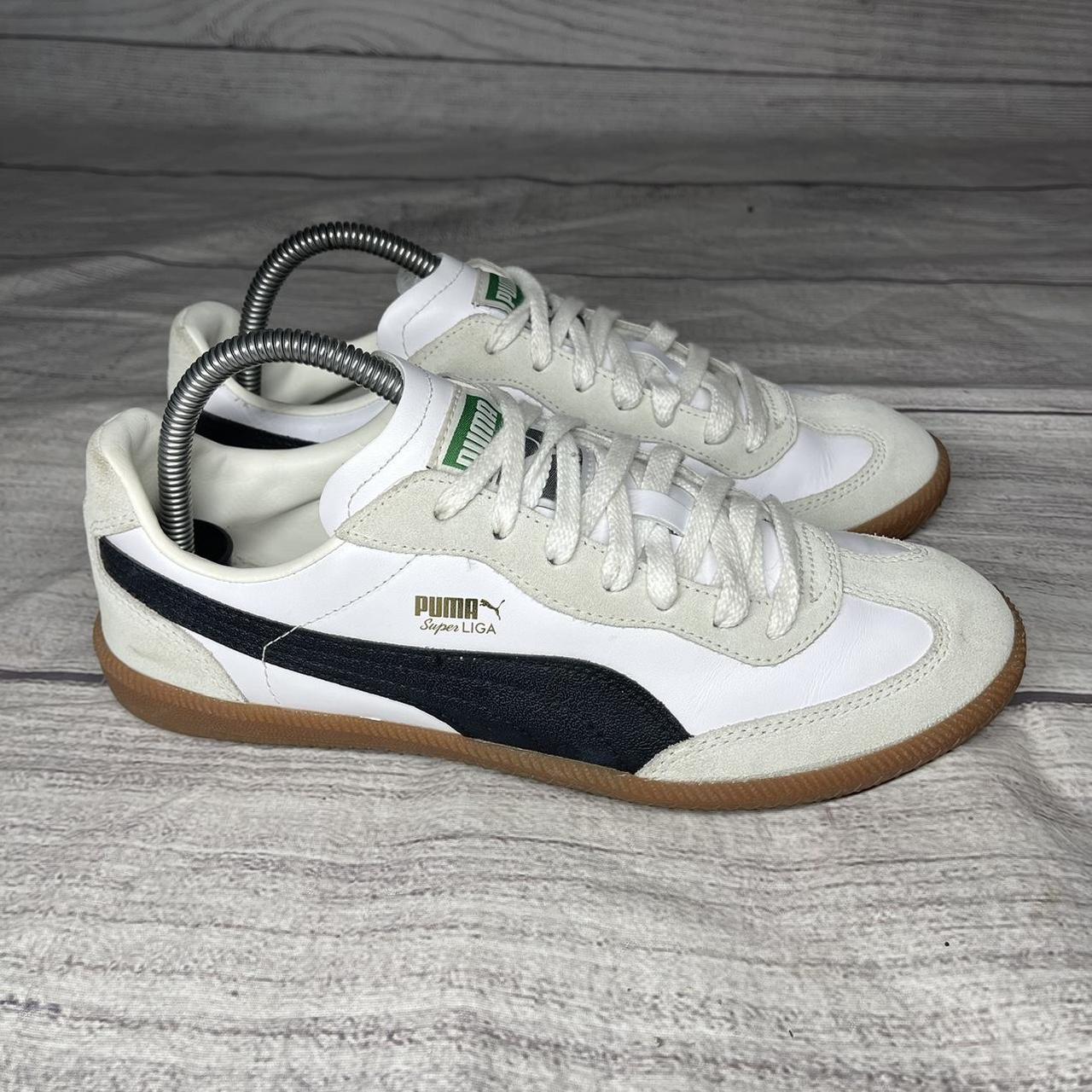 Puma Men's 8 Super Liga OG Retro White Leather... - Depop