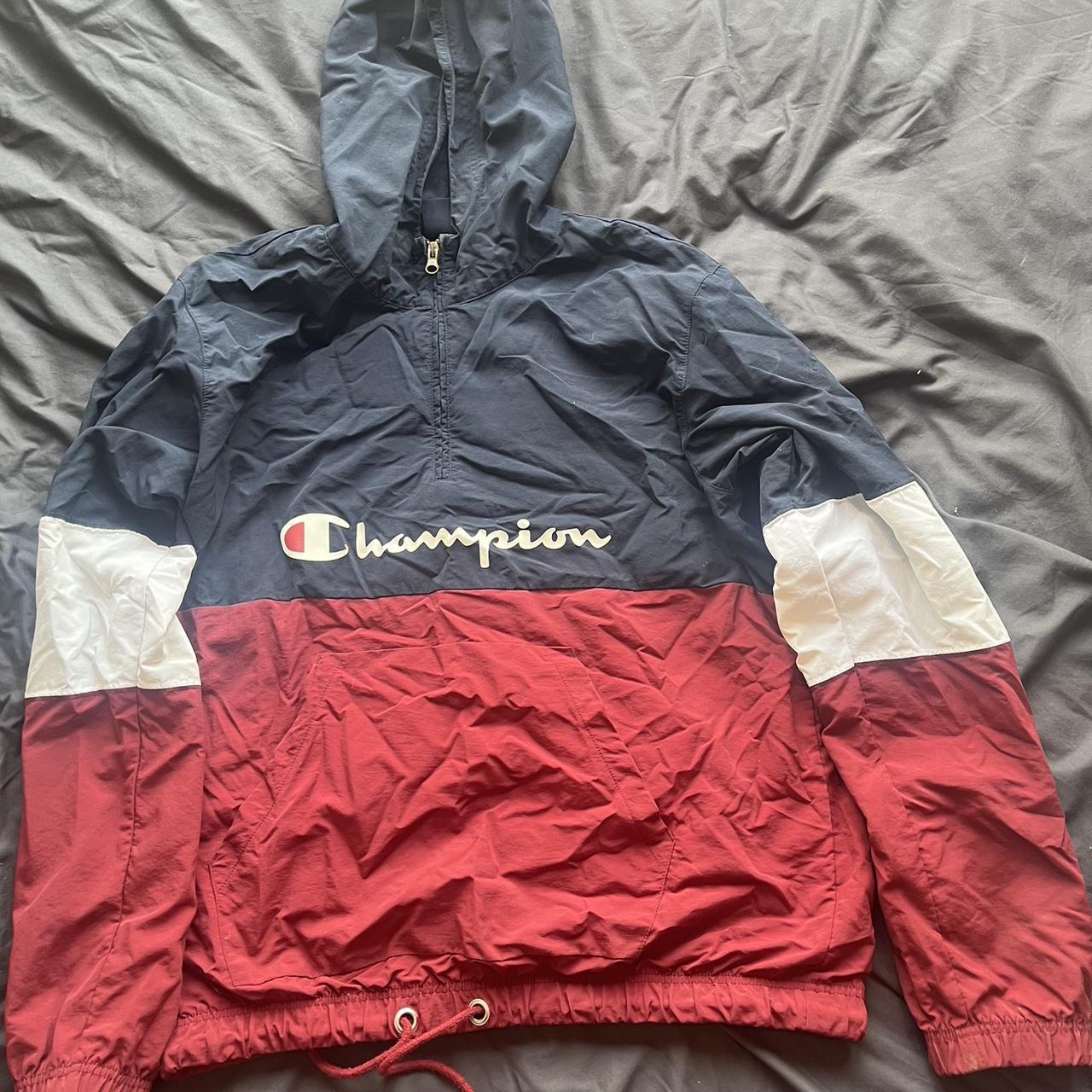 Red blue and white champion jacket Good condition