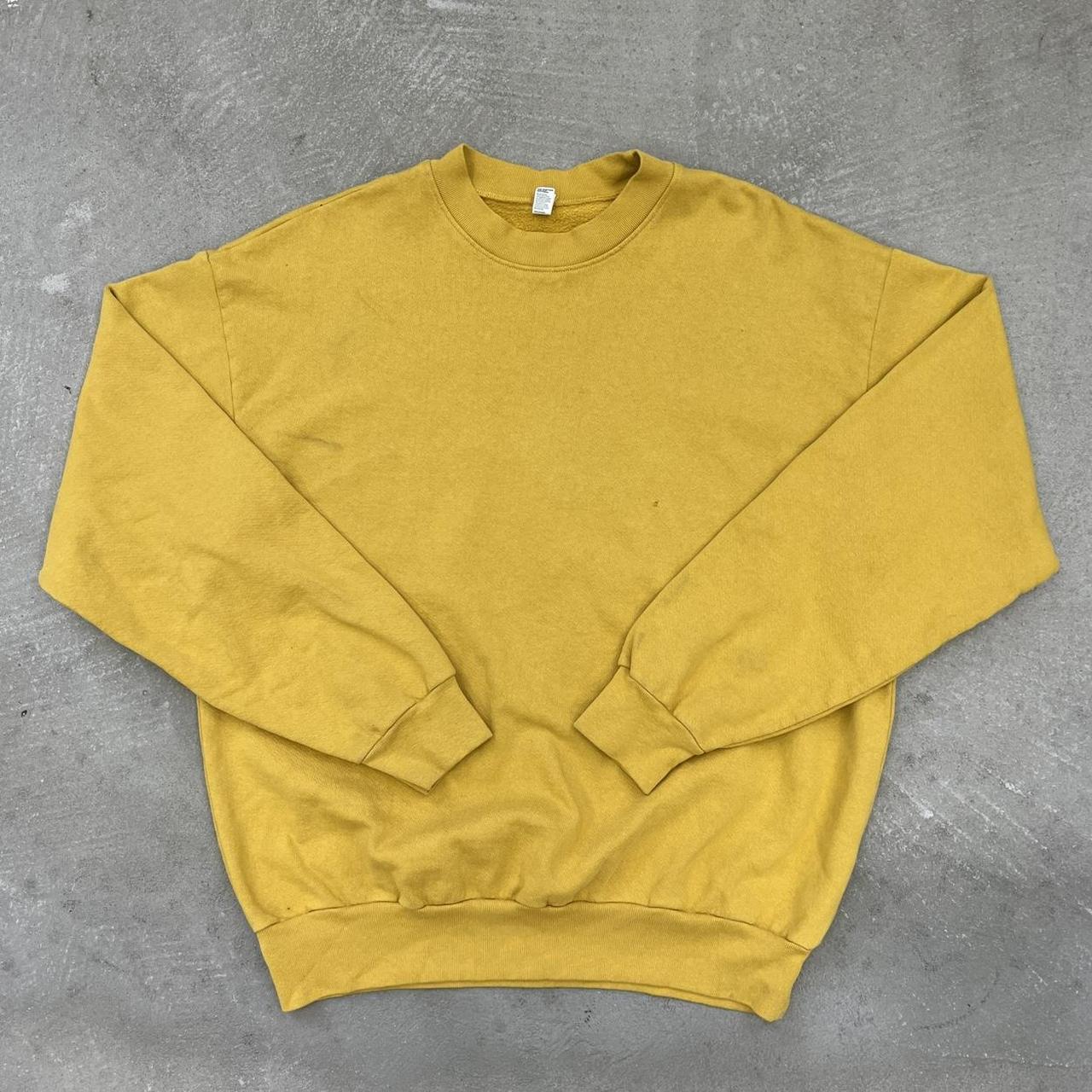 LAA65 - DIJON 14OZ. HEAVY FLEECE PULLOVER CREWNECK... - Depop