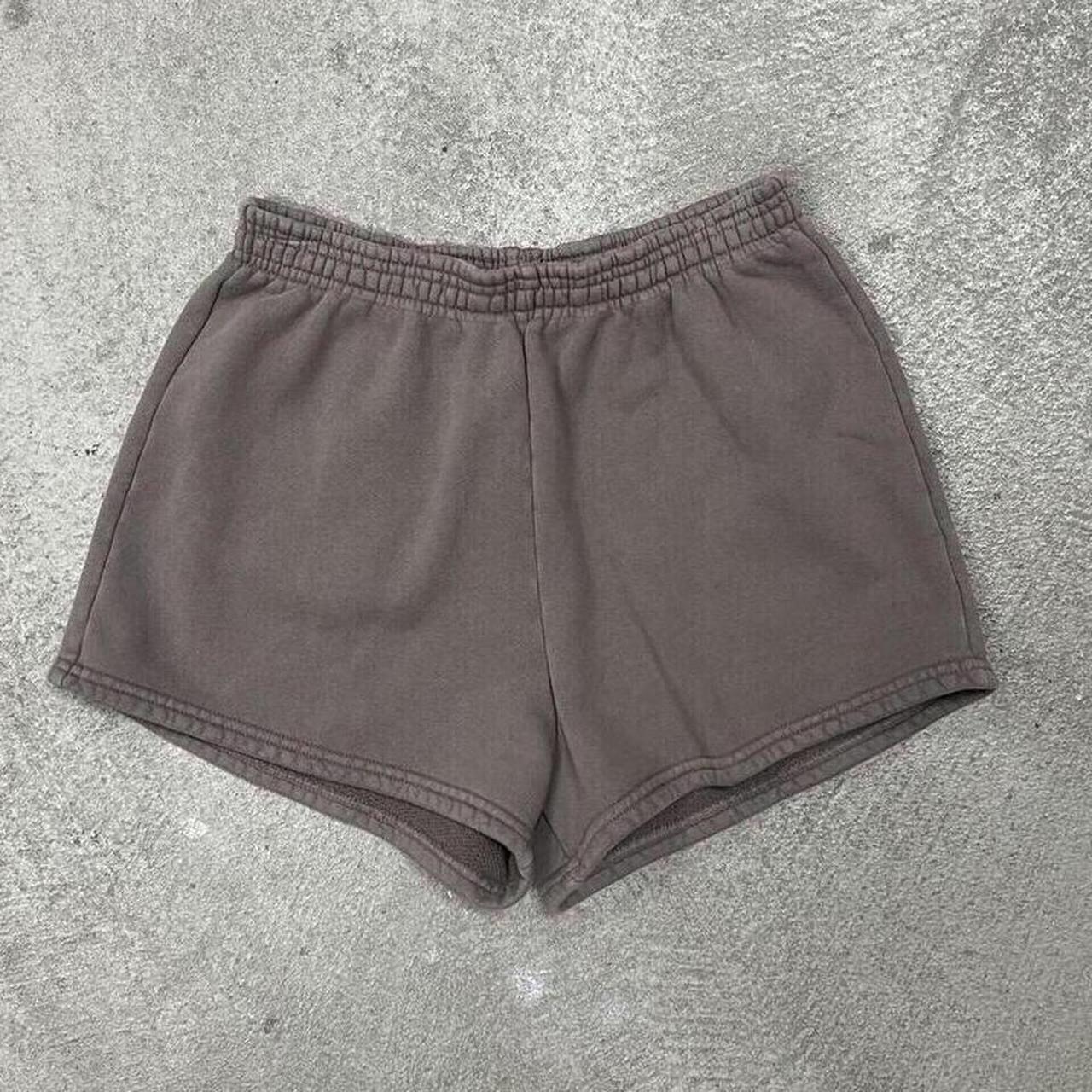 Women's Brown and Grey Shorts | Depop