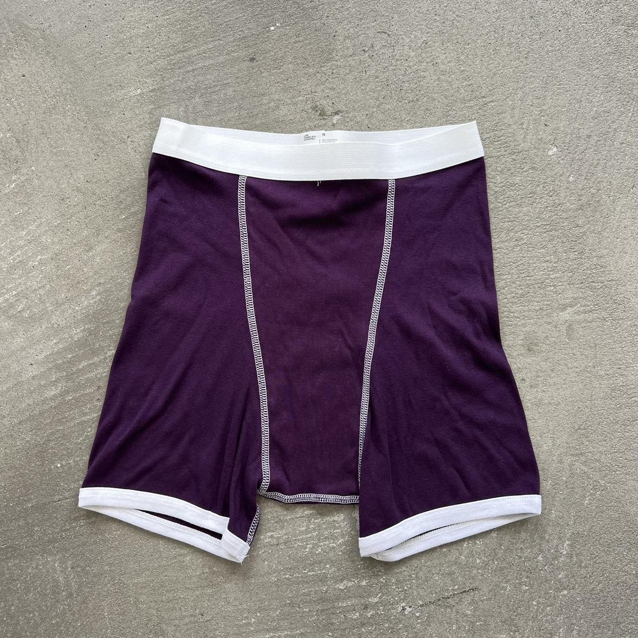 LAABLK927 EGGPLANT MEN'S BABY RIB BOXER BRIEF... Depop