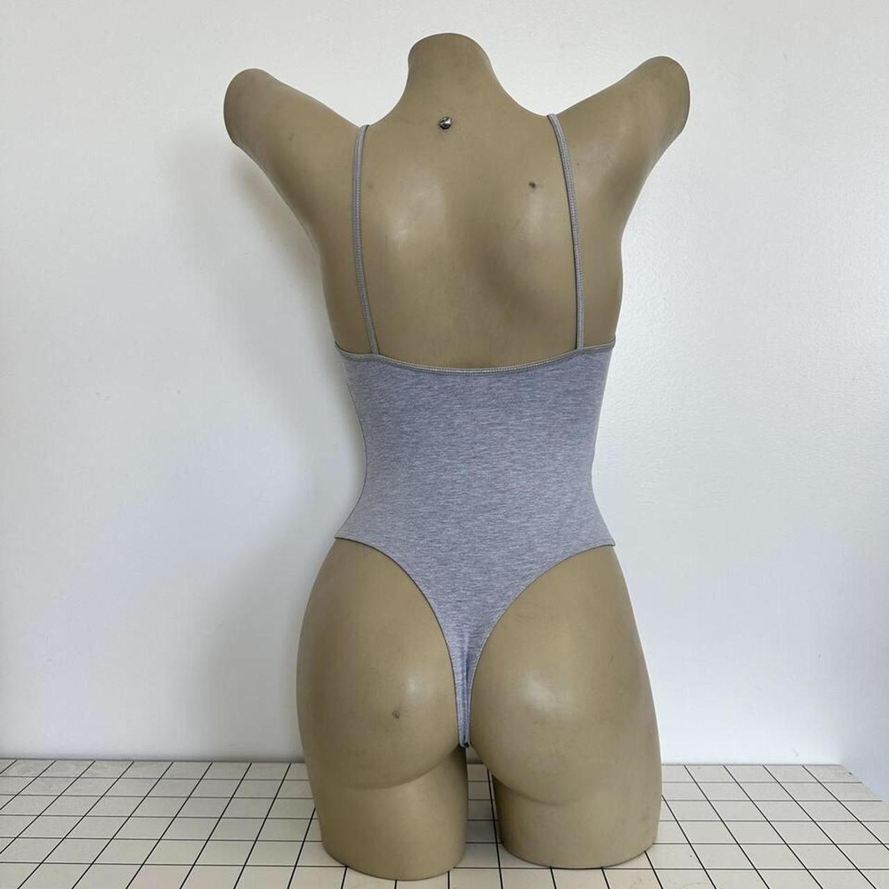 LAAB995 HEATHER GREY SPAGHETTI BODYSUIT *NO FLAW... Depop