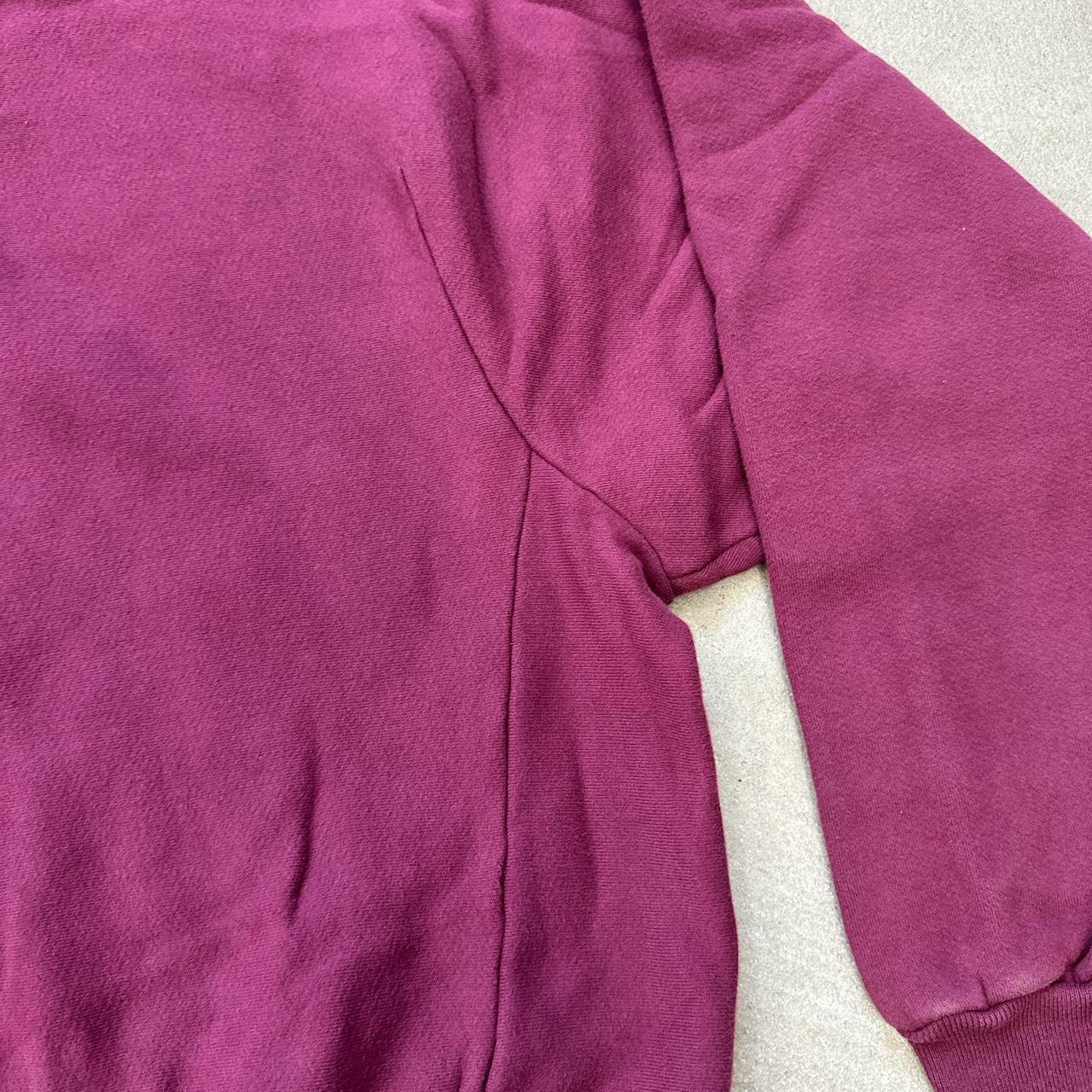 LAAC274- BURGUNDY SAMPLE PUFFY HEAVY FLEECE PULLOVER... - Depop