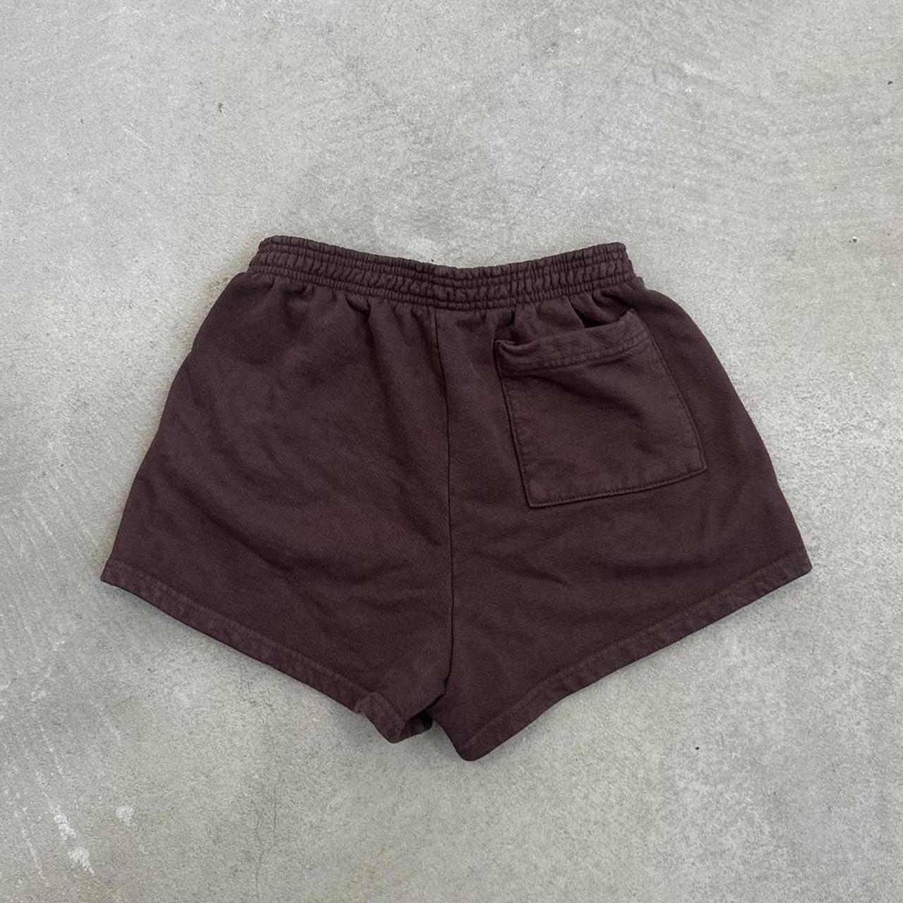 LAA421 - CHOCOLATE 14OZ HEAVY FLEECE SHORT... - Depop