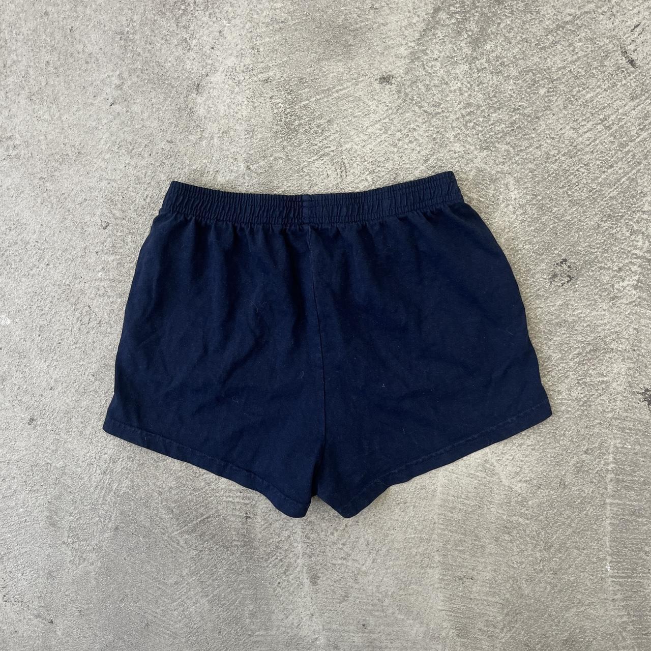 Laa779- Navy Heavy Jersey Garment Dye Short - Depop