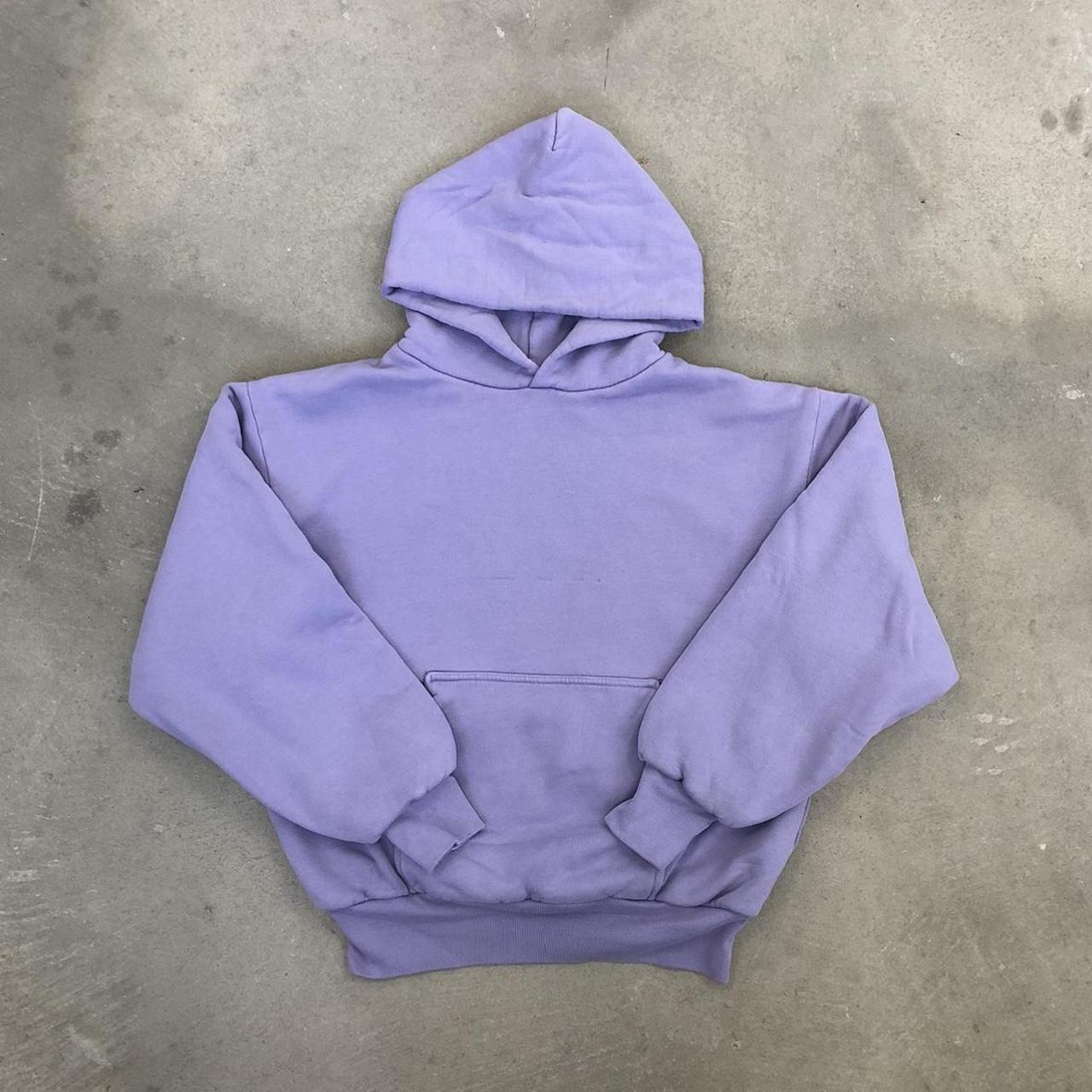 LAA80 - PURPLE DOUBLE LAYERED HOODED PULLOVER... - Depop