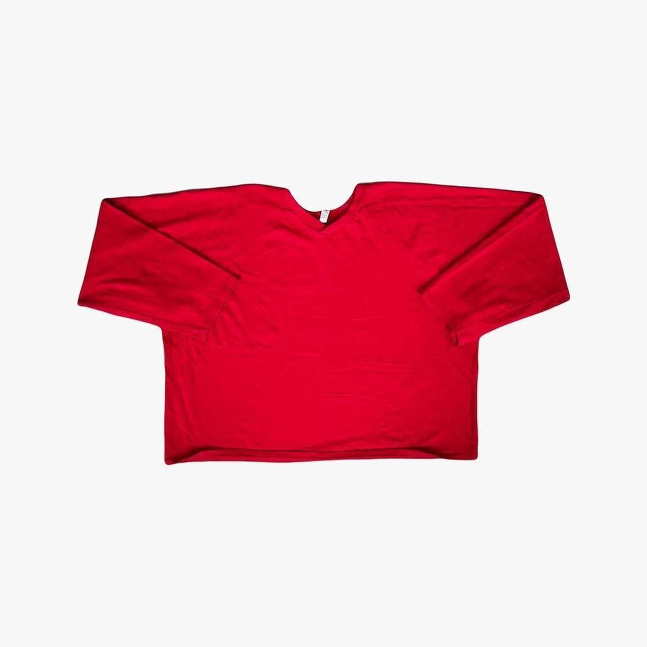 LAA1390 - RED V NECK LONG SLEEVE •FROM SPECIAL... - Depop