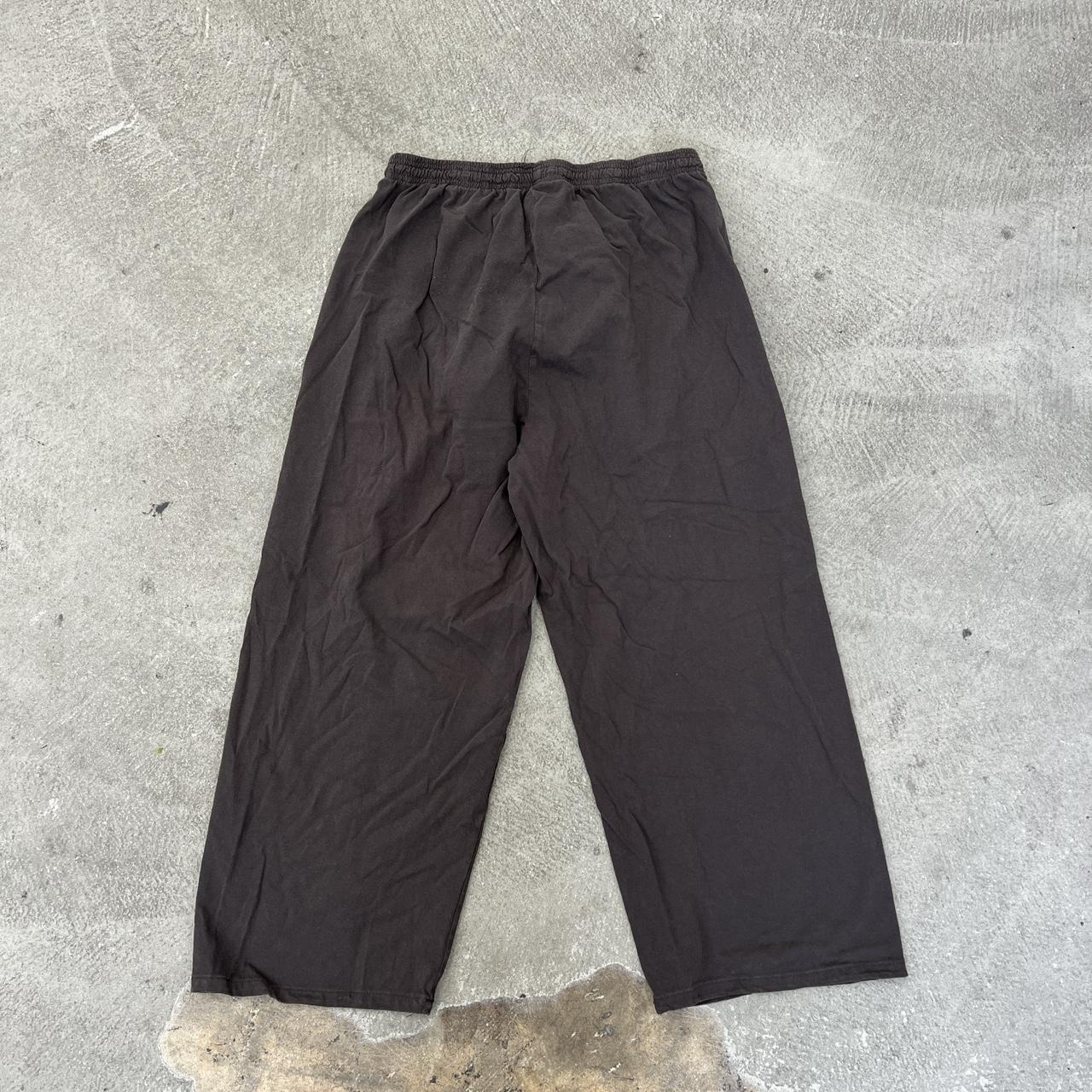 LAA9360 - SAMPLE DARK BROWN HEAVY JERSEY SWEATPANTS... - Depop