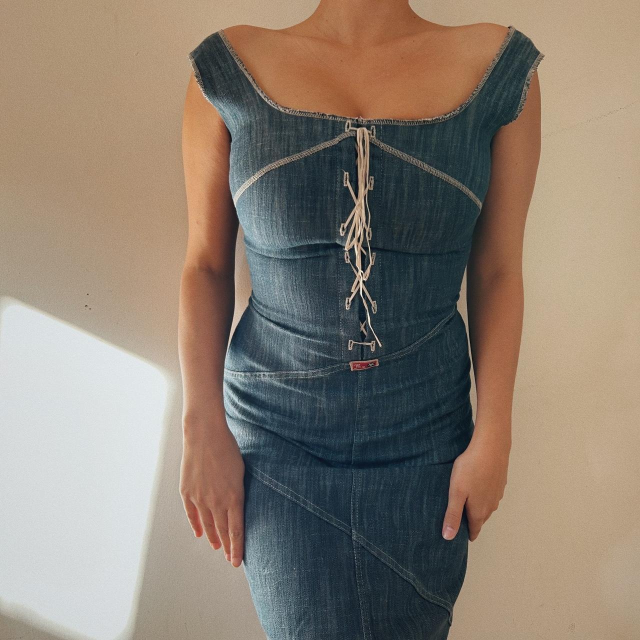 Asymmetrical Jean Dress