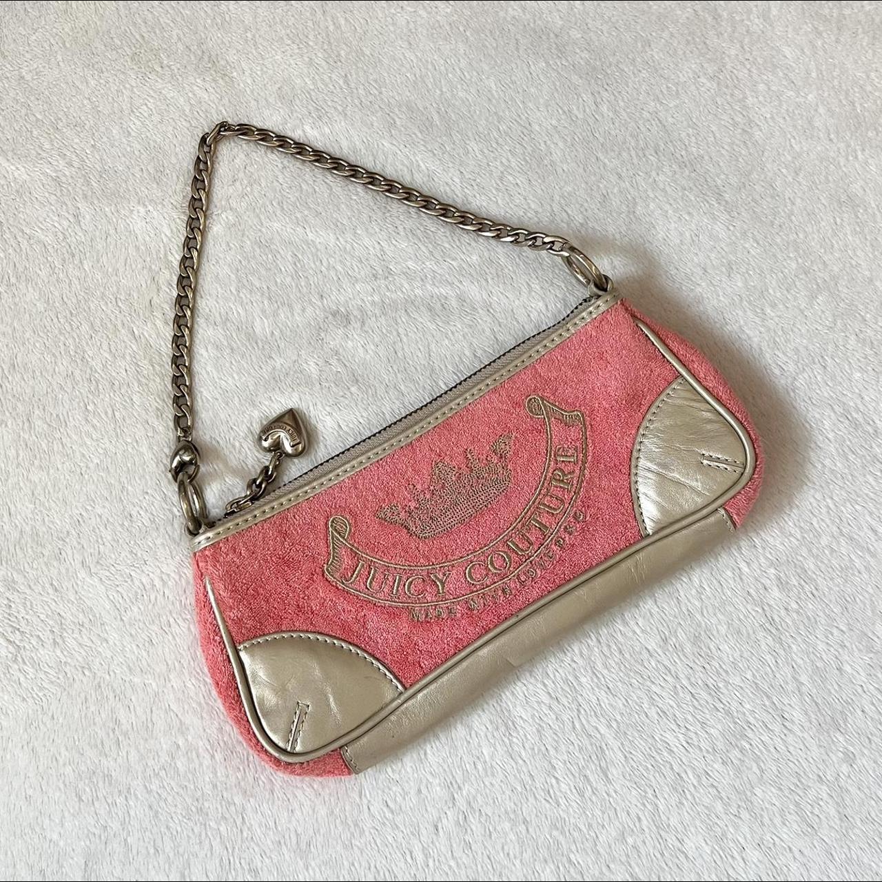 Y2K Vintage JUICY COUTURE Sparkly Mini Handbag | Small Brown
