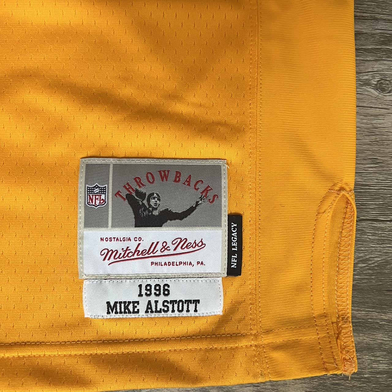 Men's Mitchell & Ness Mike Alstott Orange/Red Tampa Bay Buccaneers 1996 Split Legacy Replica Jersey