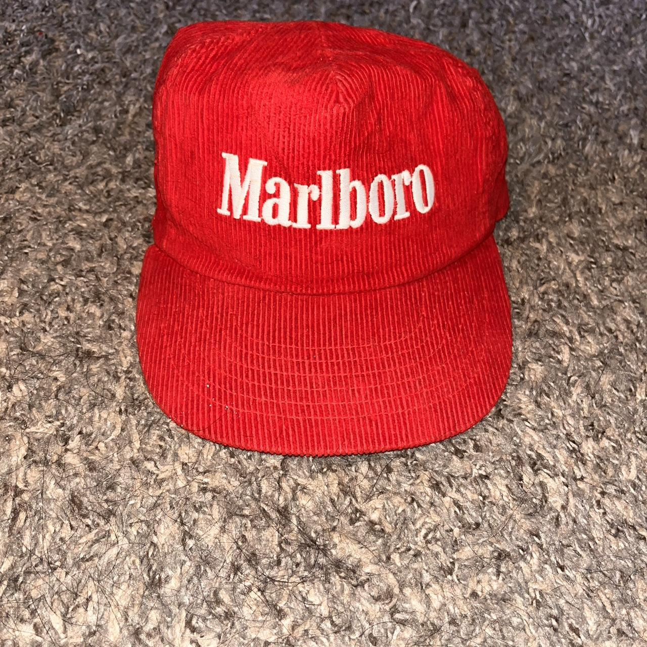 Marlboro Men's Red Hat | Depop