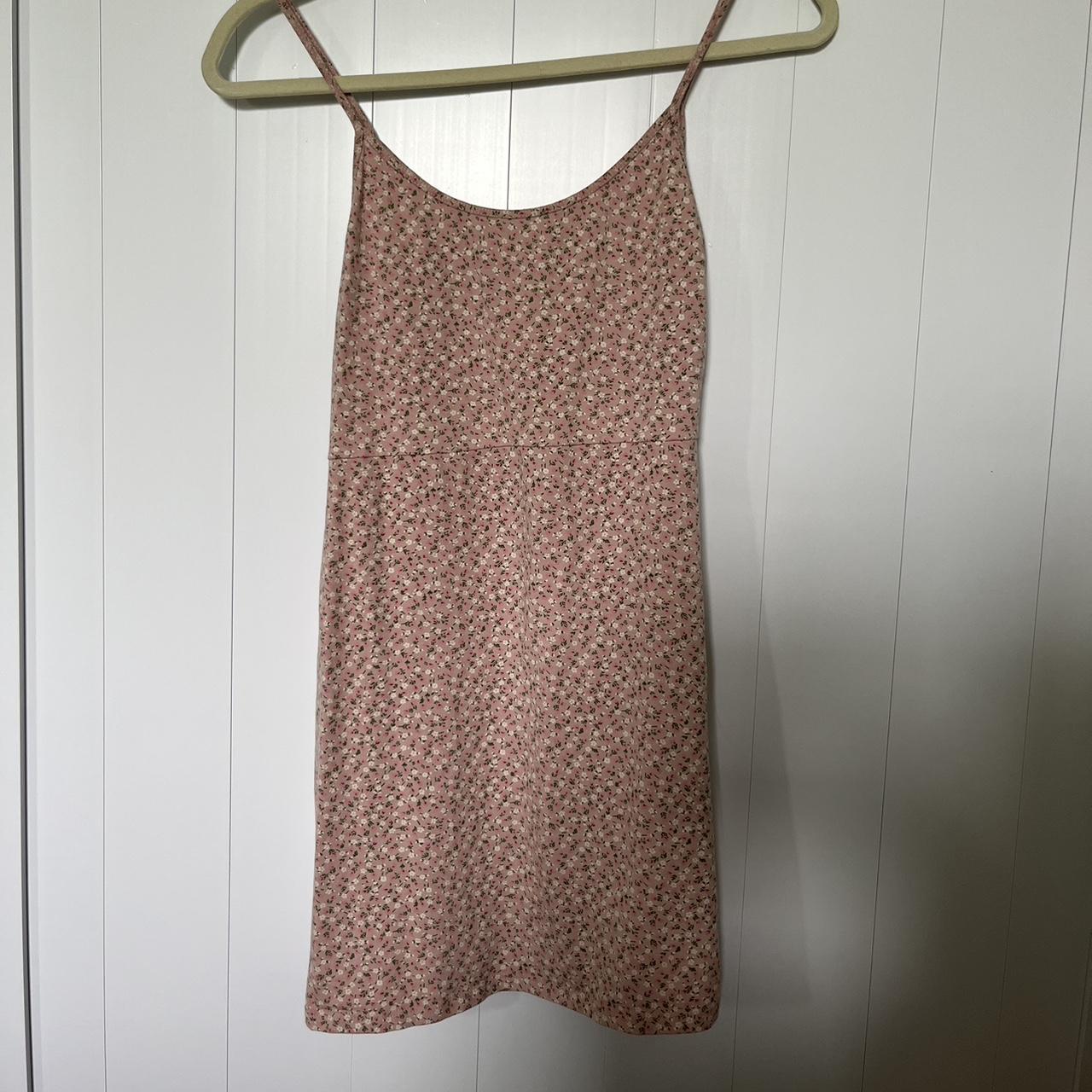 Brandy Melville Women's Pink Dress | Depop