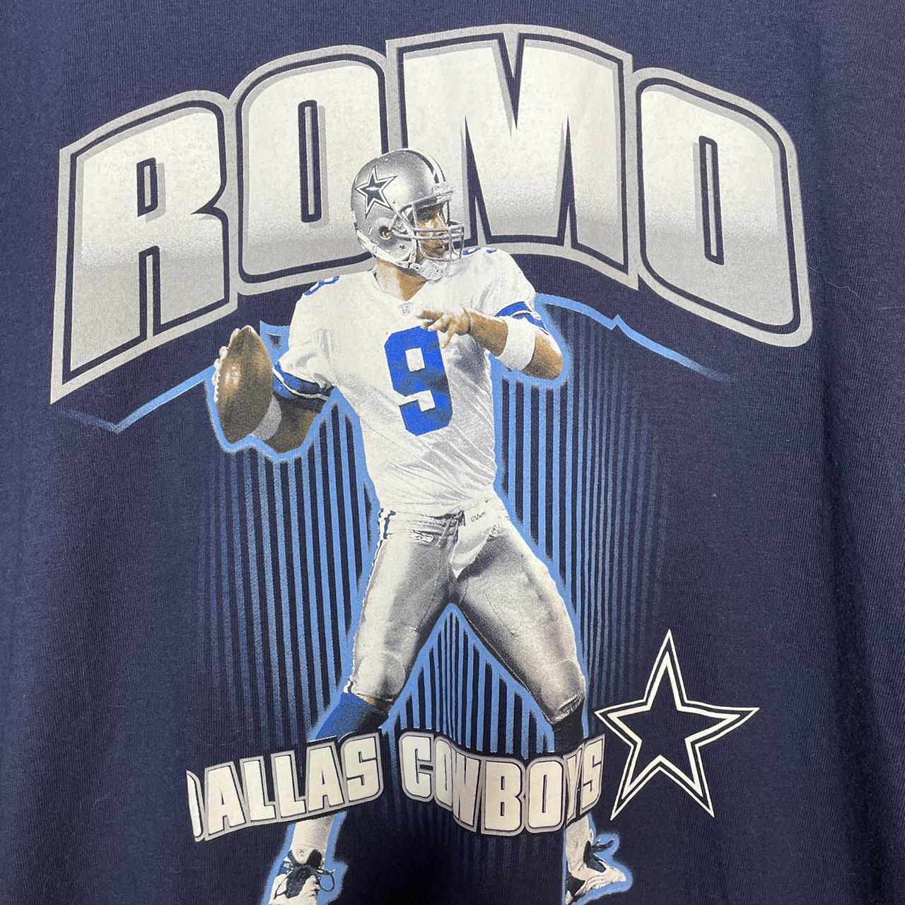 Blue NFL Dallas Cowboys #9 Tony Romo Football t shirt Adult M NICE Free US  Ship