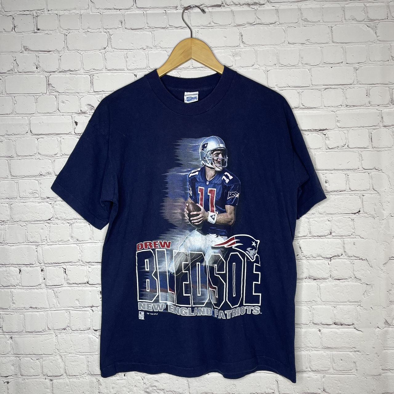 Vintage 1995 Drew Bledsoe New England Patriots - Depop